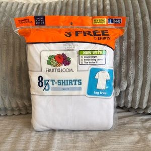 White Fruit of the Loom T-shirts